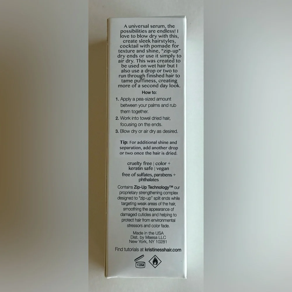 Kristin Ess Hair Weightless Shine Working Serum, 1.7 fl oz - Picture 3 of 4